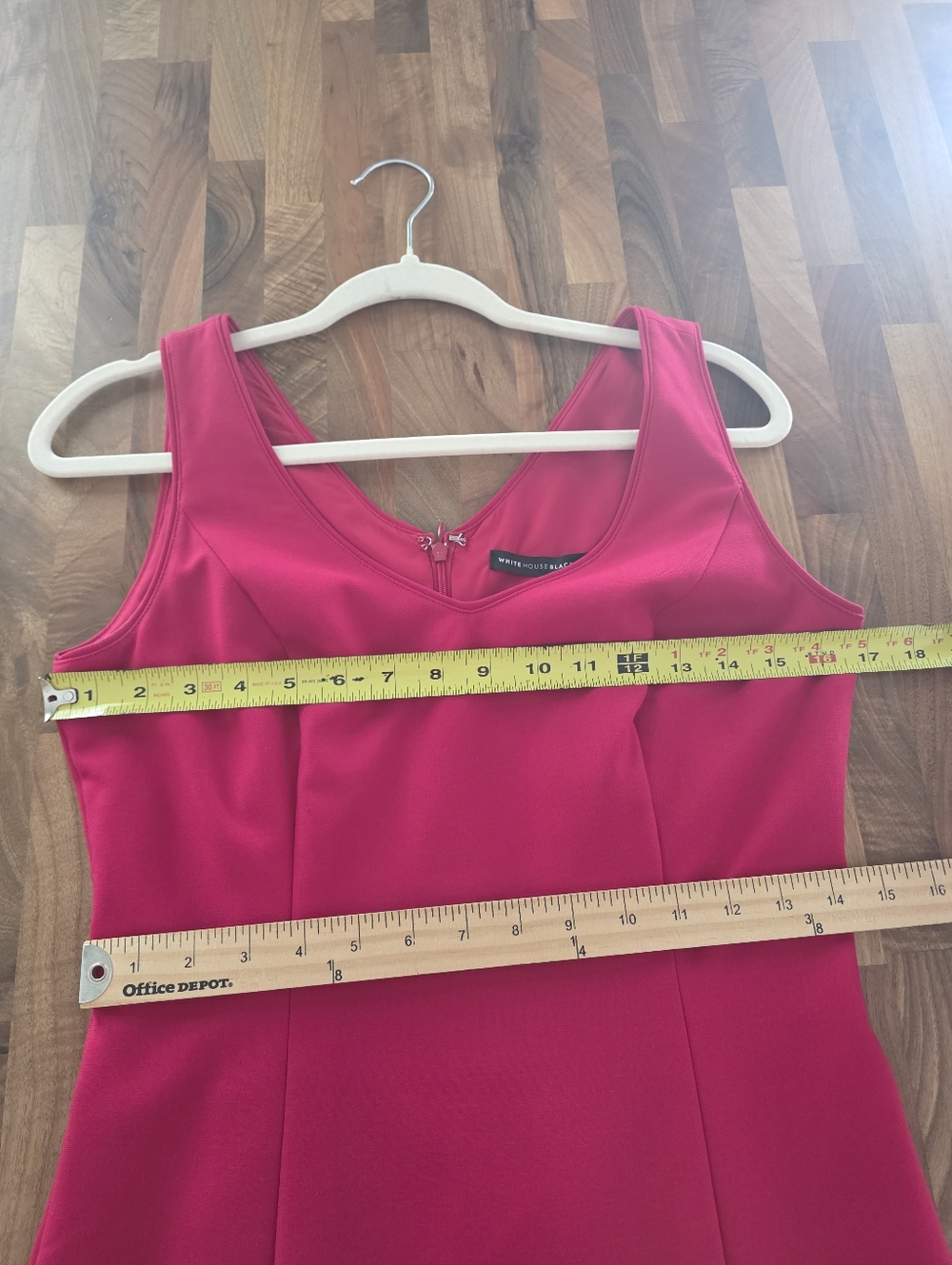 WHBM Dark Pink Sleeveless Stretch Career Church Dress Size 2 NWT - Picture 8 of 11